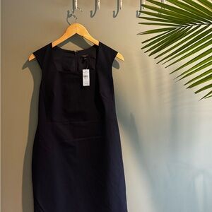 Ann Taylor Elegant Navy Midi Dress